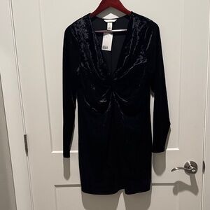 H&M Black Long Sleeve Dress